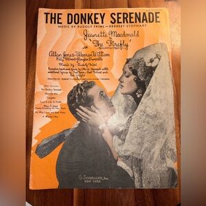 Vintage 'The Donkey Serenade' Sheet Music //Ephemera